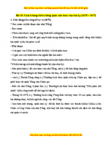 Lý thuyết Lịch sử 7 Cánh diều Bài 15: Cuộc kháng chiến chống quân Tống xâm lược của nhà Lý (1075-1077)