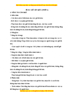 Giáo án Đạo đức 3 Chân trời sáng tạo Bài 6: Em giữ lời hứa (Tiết 2)