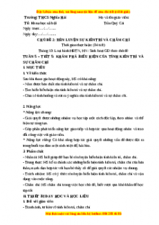Giáo án HĐTN 7 Chân trời sáng tạo Chủ đề 2: Rèn luyện sự kiên trì và chăm chỉ