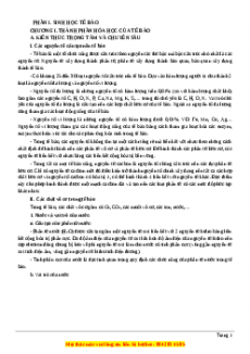 Bồi dưỡng học sinh giỏi Sinh Học 10 - Phan Khắc Nghệ có lời giải