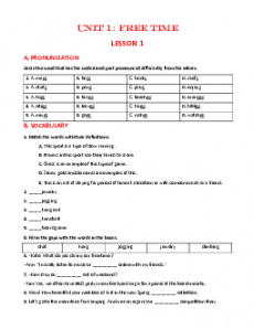 Bài tập Tiếng Anh 8 ilearn Smart World có đáp án