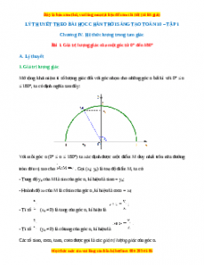 Lý thuyết Toán 10 kì 1 Chân trời sáng tạo