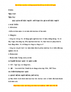 Giáo án Hàm số bậc nhất. Đồ thị của hàm số bậc nhất (Tiếp theo) Toán 9 Học kì 1