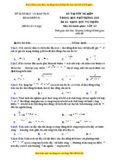 Bộ 104 đề thi thử THPT Quốc Gia Vật lí năm 2023 chọn lọc từ các trường