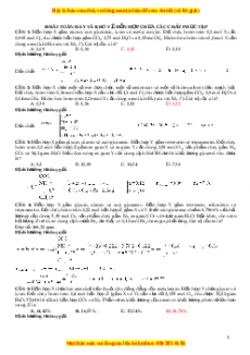 500 bài toán Hay Lạ Khó tổng hợp môn Hóa Học