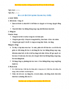 Giáo án Luyện tập chung trang 50 Toán 7 Kết nối tri thức