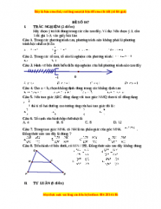 Đề thi cuối học kì 2 Toán 8 năm 2022 - 2023 - Đề 47