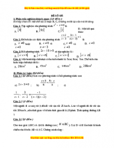 Đề thi cuối học kì 2 Toán 8 năm 2022 - 2023 - Đề 35