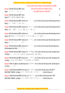 Các dạng toán về hàm ẩn liên quan đến hàm số có lời giải