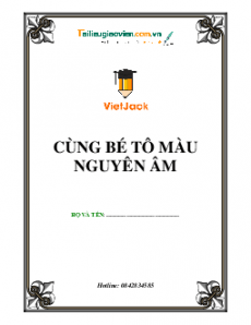Cùng bé tô màu nguyên âm
