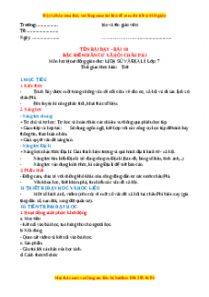 Giáo án Bài 10 Địa lí 7 Kết nối tri thức (2024): Đặc điểm dân cư xã hội Châu Phi