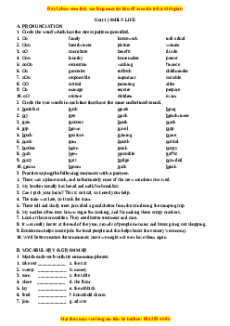 Bài tập Tiếng Anh 10 cơ bản - nâng cao - GV Nguyễn Ngọc Châu