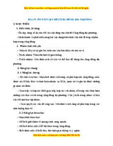 Giáo án TNXH 1 Chân trời sáng tạo Ôn tập chủ đề Cộng đồng địa phương