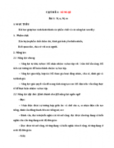 Giáo án Kì nghỉ Tiếng việt lớp 1 Chân trời sáng tạo