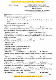 Đề thi THPT Quốc Gia Hóa năm 2023 Megabook - Đề 34