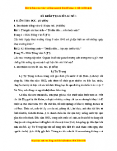 Đề thi giữa kì 1 Tiếng Việt lớp 5 năm 2023 (Đề 1)