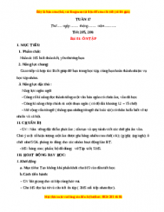 Giáo án Tuần 17 Tiếng việt lớp 1 Kết nối tri thức