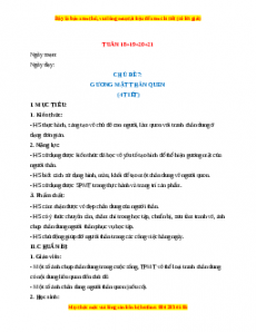 Giáo án Gương mặt thân quen Mĩ thuật 2 Kết nối tri thức