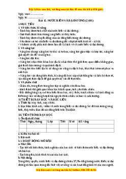 Giáo án Bài 12 Địa lí 10 Kết nối tri thức (2024): Nước biển và đại dương