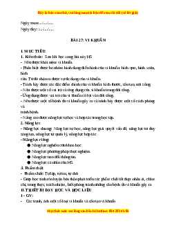 Giáo án Bài 27 KHTN 6 Kết nối tri thức (2024): Vi khuẩn