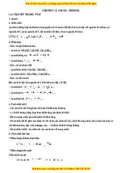 Chuyên đề luyện thi Hóa học 12 năm 2023 cực hay - Phần 9: Bổ trợ kiến thức ôn luyện