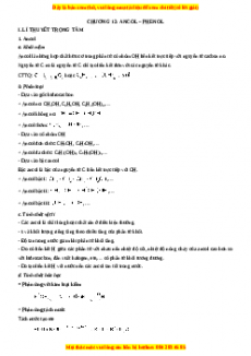 Chuyên đề luyện thi Hóa học 12 năm 2023 cực hay - Phần 9: Bổ trợ kiến thức ôn luyện