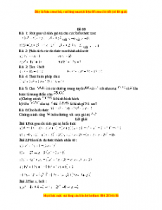 Đề thi giữa kì 1 Toán 8 năm 2023 - Đề 9