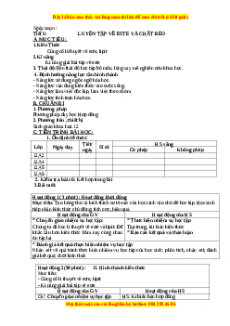 Giáo án Hóa 12 học kì I Tiết 5: Luyện tập về Este và chất béo