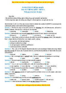 Chuyên đề bài tập Tiếng Anh 12 năm 2023 Dạng 4 - 150 bài Tìm từ đồng nghĩa