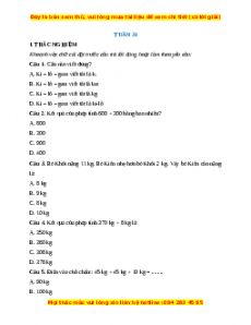 Bài tập cuối tuần Toán lớp 2 Tuần 31 Chân trời sáng tạo (có lời giải)