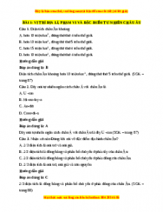 Trắc nghiệm Bài 1: Vị trí, phạm vi và đặc điểm tự nhiên châu Âu