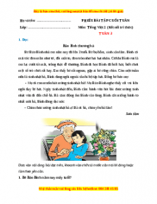 Bài tập cuối tuần Tiếng việt lớp 2 Tuần 3 Kết nối tri thức (có lời giải)
