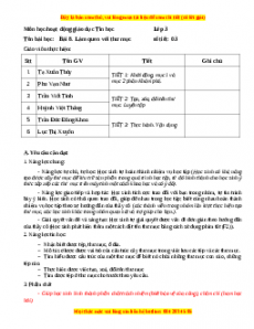 Giáo án Tin học 3 Chân trời sáng tạo Bài 8: Làm quen với thư mục