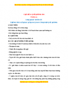 Giáo án HĐTN  1 Cánh diều Tuần 21