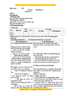 Giáo án Hóa học 12 học kì 2 Tiết 48: Nhôm