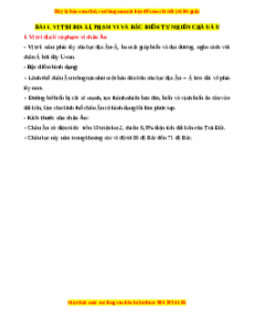 Lý thuyết Địa lý 7 Cánh diều (cả năm)