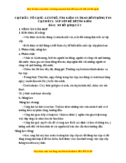 Giáo án Tin học 3 Cánh diều Bài 2: Sơ đồ hình cây