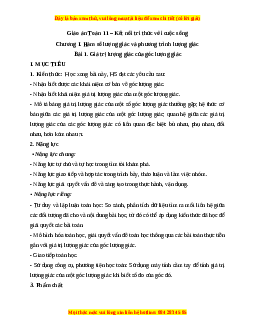 Giáo án Toán 11 Kết nối tri thức (năm 2025) | Giáo án Toán 11 mới, chuẩn nhất