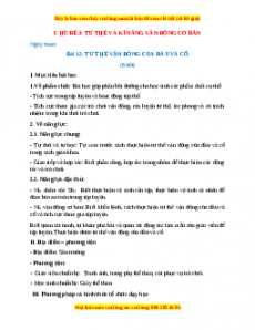 Giáo án GDTC 1 Cánh diều Tư thế vận động của đầu và cổ