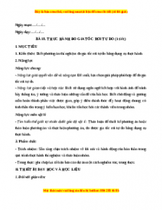 Giáo án Bài 8 Vật lí 10 Chân trời sáng tạo (2024): Thực hành đo gia tốc rơi tự do