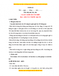 Giáo án Tuần 25 Tiếng việt lớp 1 Kết nối tri thức