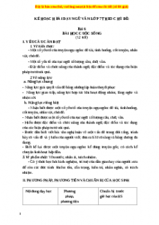 Giáo án Bài 6: Bài học cuộc sống (2024) Kết nối tri thức