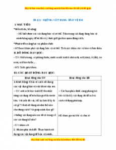 Giáo án Những vật dụng bảo vệ em Hoạt động trải nghiệm 2 Kết nối tri thức