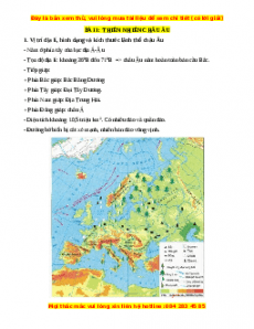 Lý thuyết Địa lý 7 Chân trời sáng tạo (cả năm)