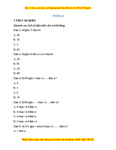 Bài tập cuối tuần Toán lớp 2 Tuần 24 Chân trời sáng tạo (có lời giải)