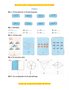 Bài tập cuối tuần Toán lớp 3 Tuần 9 Chân trời sáng tạo (có lời giải)