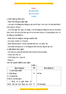 Giáo án Tiếng việt lớp 1 Cánh diều (năm 2025) | Giáo án Tiếng việt lớp 1 mới, chuẩn nhất