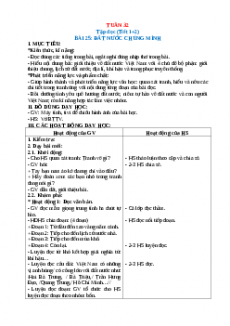 Giáo án Tuần 32 Tiếng việt 2 Kết nối tri thức