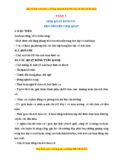 Giáo án HĐTN  1 Cánh diều Tuần 7