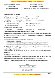 Đề thi học kì 1 Sinh học 8 năm 2023 trường THCS Nguyễn Bỉnh Khiêm - Quảng Ninh